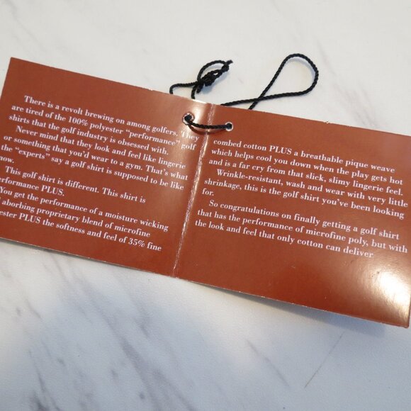 Trio of Brand New Golf/Tennis Shirts, L. Orange, Green, Yellow. - Picture 3 of 9